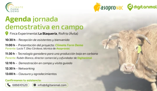 Jornada demostrativa en campo: Climate Farm Demo y dispositivos inteligentes para extensivo